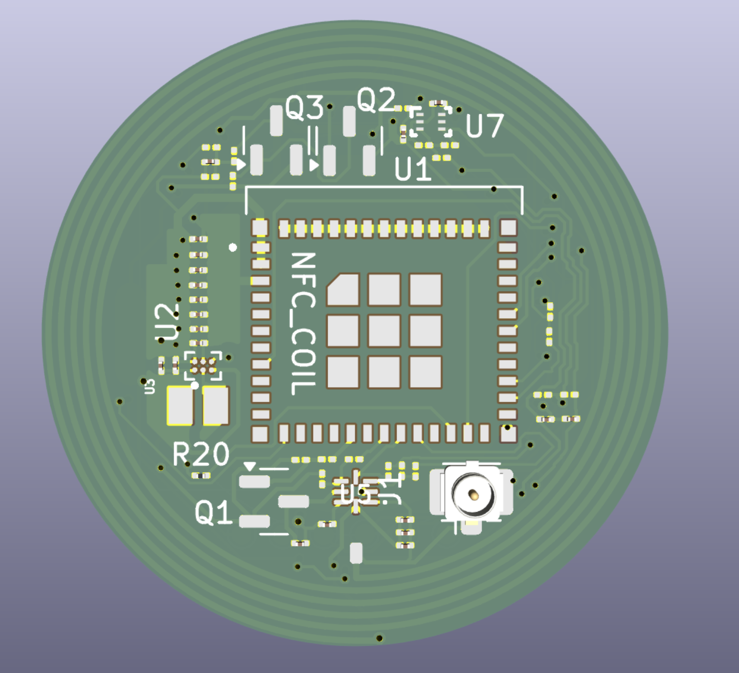 Prototype IntelliKeep Tag PCB