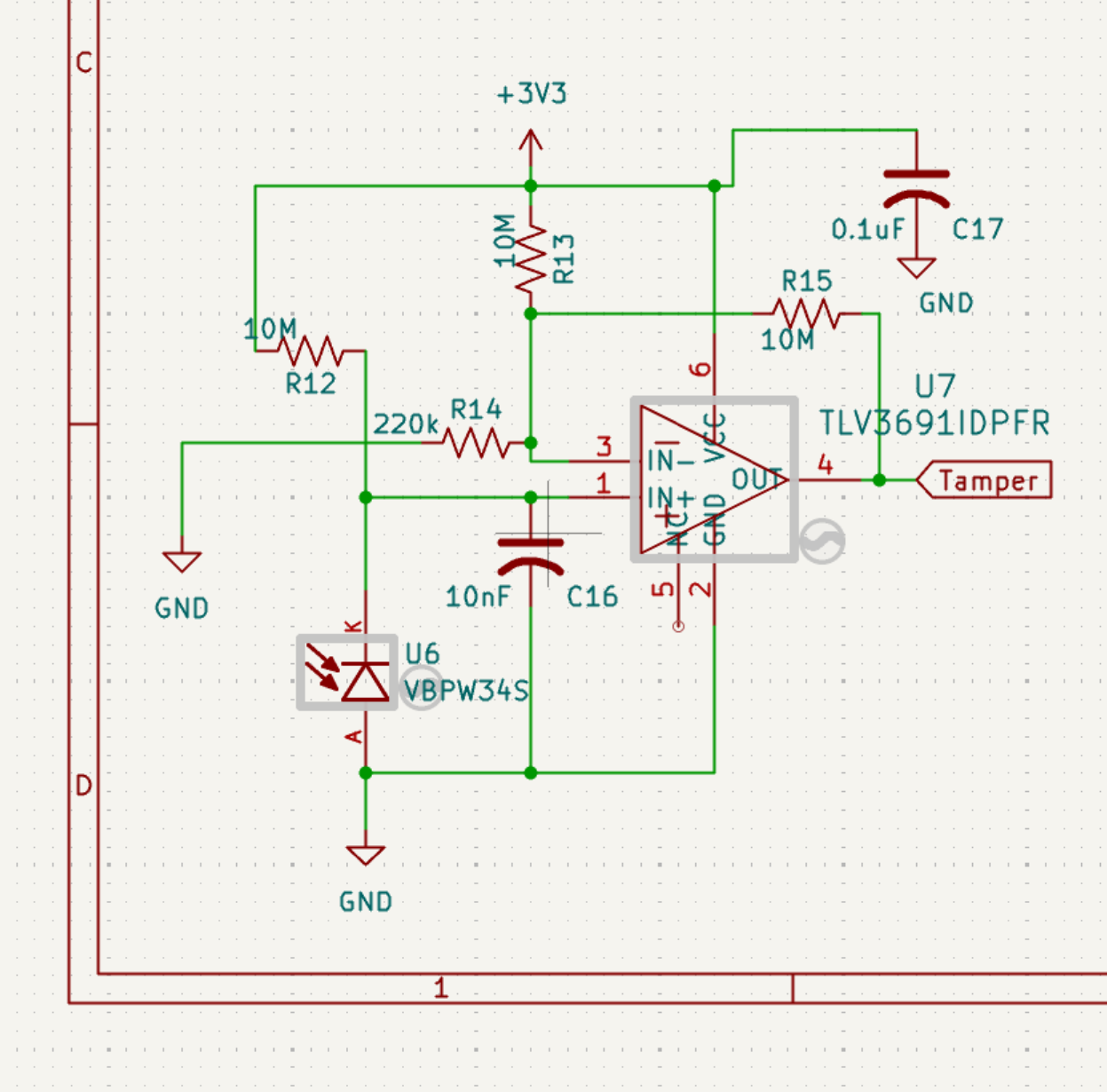 Tamper Detection Schematic